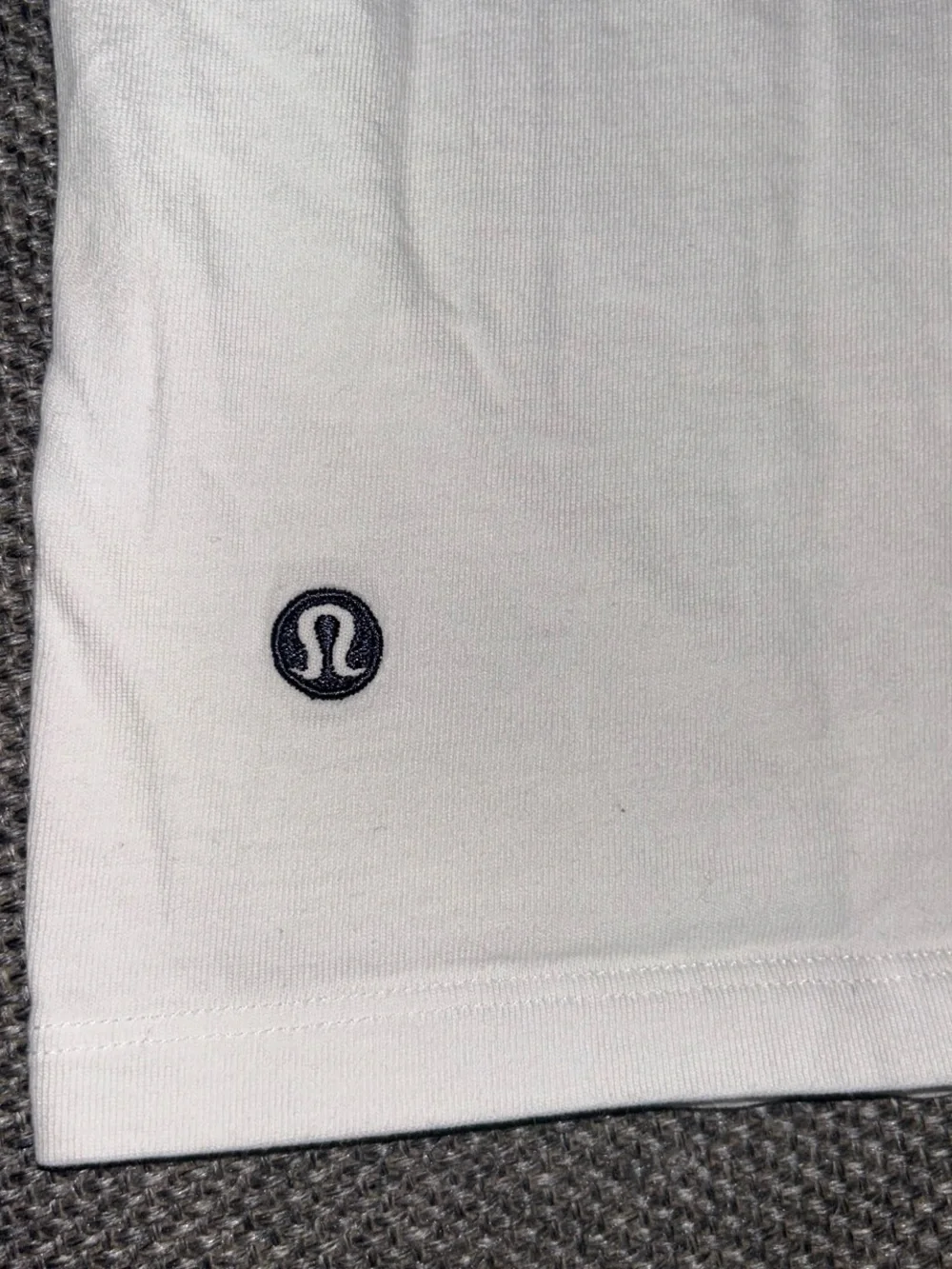 Lululemon Embroidered White T-Shirt with Black Logo - Picture 6 of 6
